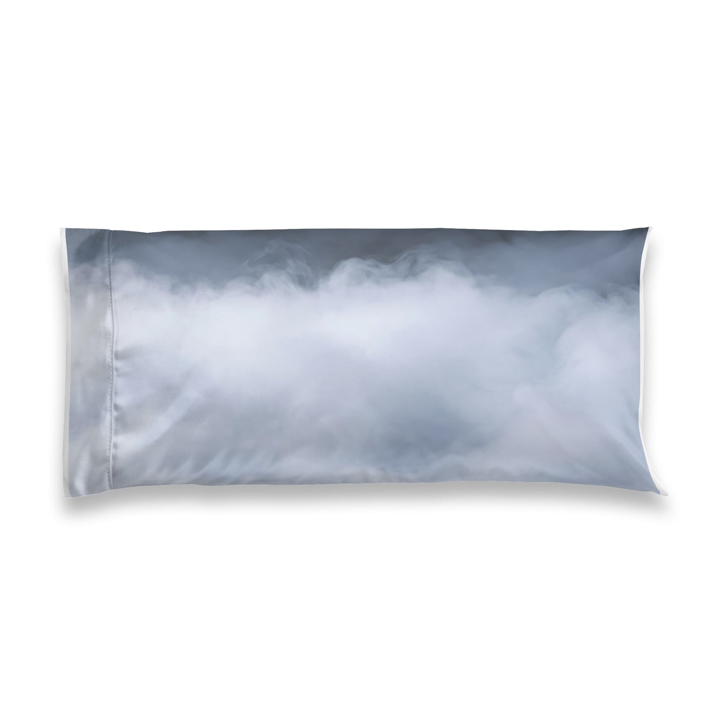 Satin Pillowcase — Soft Cloud Gray Decorative Pillowcase for Hair & Skin Care