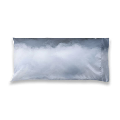 Satin Pillowcase — Soft Cloud Gray Decorative Pillowcase for Hair & Skin Care